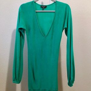 Bebe Turquoise Long Sleeve V-Neck Tunic!!!